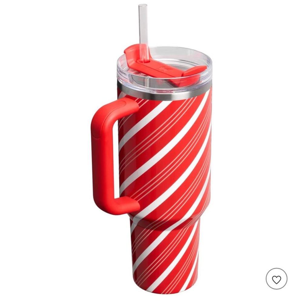 Stanley 40 oz Stainless Steel H2.0 FlowState Quencher Tumbler Candy Cane Twist - Picture 2 of 3